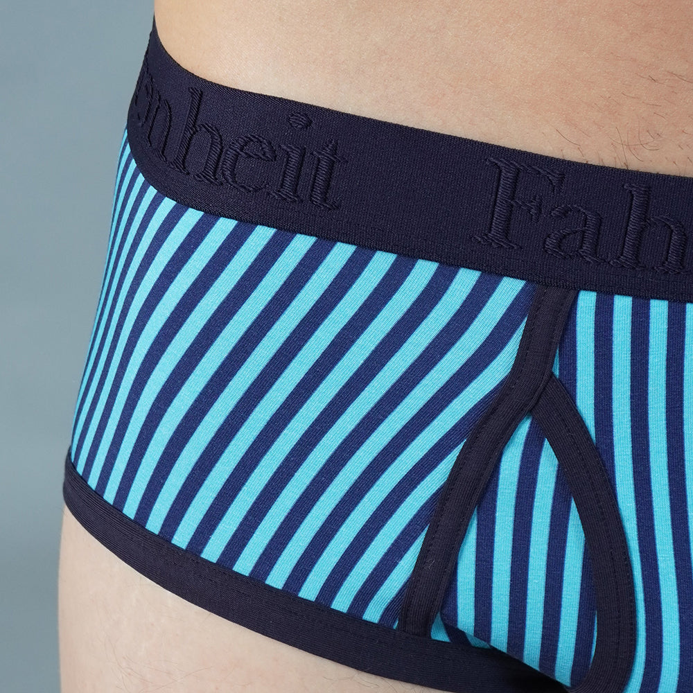 Wayne Brief | Vertical Stripe Blue by Fahrenheit New York Fahrenheit New York
