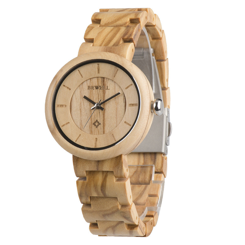 Bamboo wood watch watch ladies watch quartz movement watch Brief Boxers