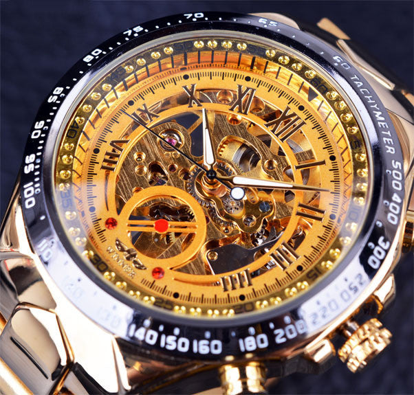 Personalized All-steel Hollow Automatic Mechanical Watch Fashion Watch For Men Brief Boxers