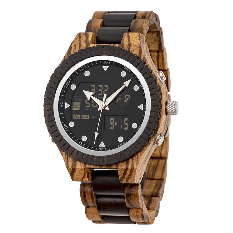 Casual Fashion Wooden Watch Brief Boxers