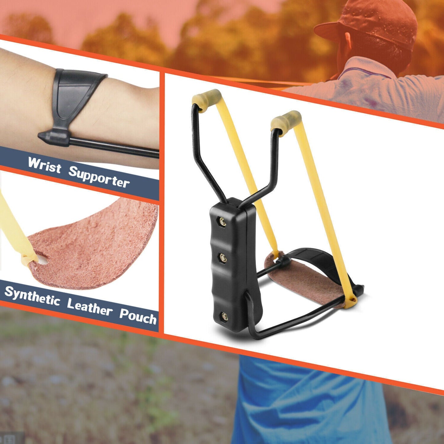 Compact Folding Slingshot  Catapult For Hunting Outdoor Sport Games Brief Boxers