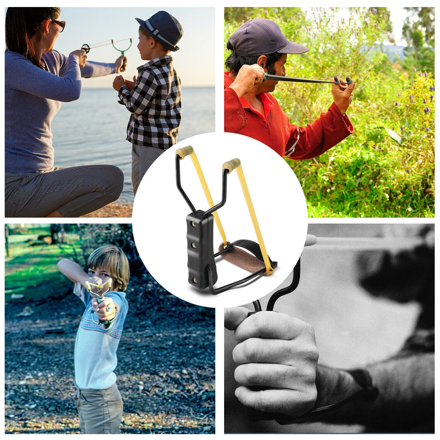 Compact Folding Slingshot  Catapult For Hunting Outdoor Sport Games Brief Boxers