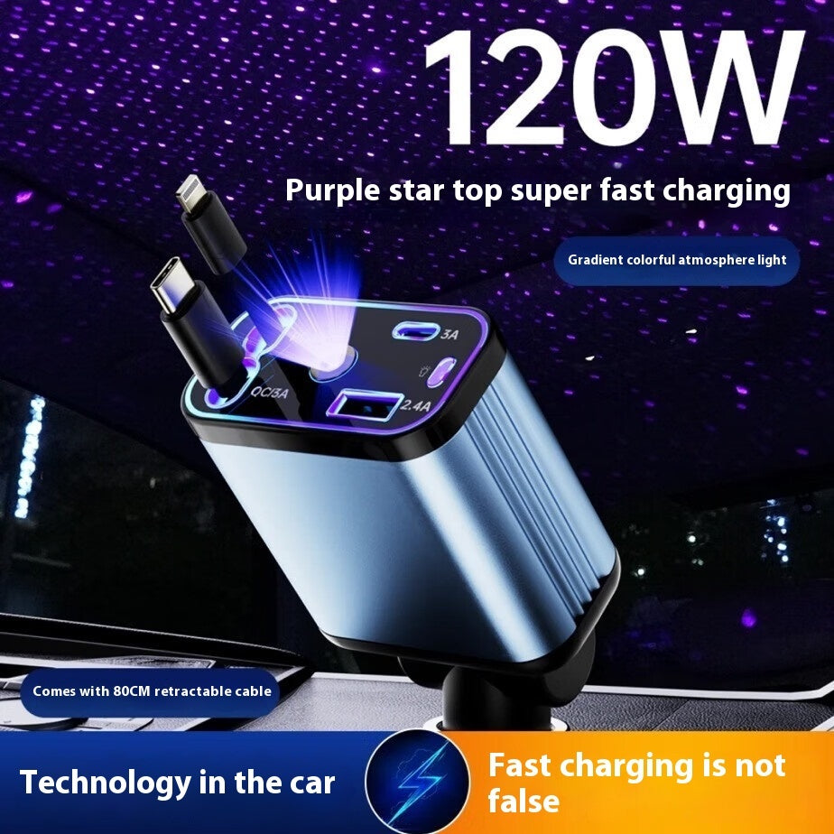 Starry Sky Flexible Wire Car Charger Brief Boxers