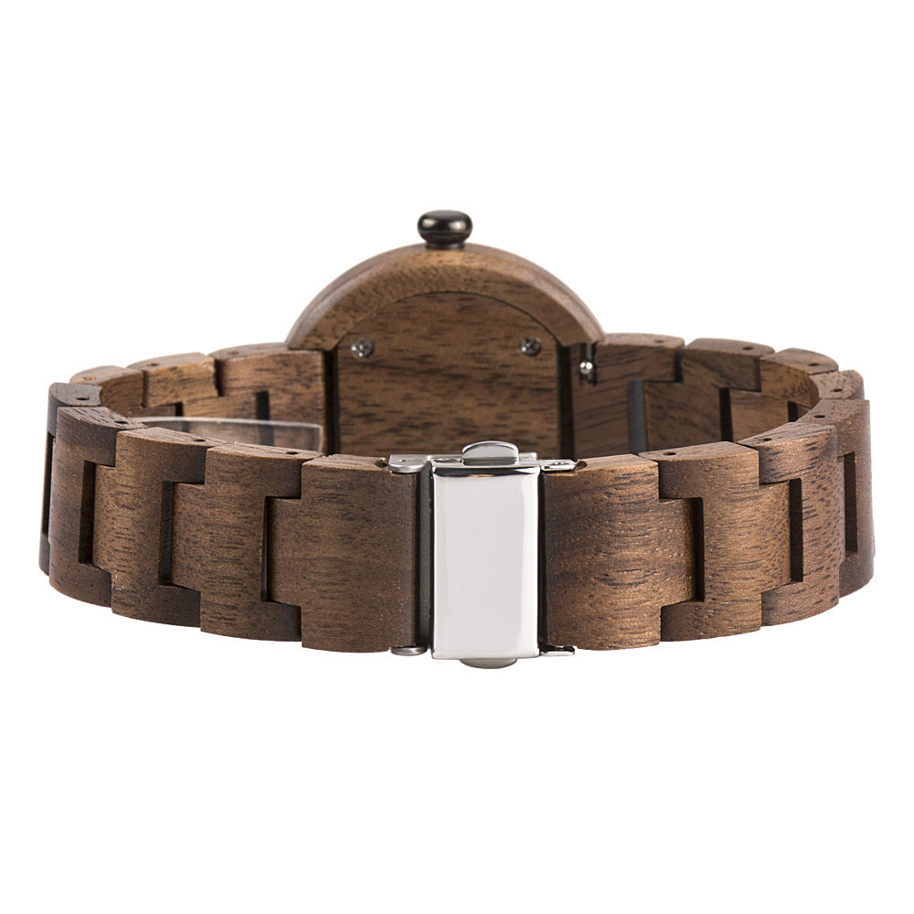 Bamboo wood watch watch ladies watch quartz movement watch Brief Boxers