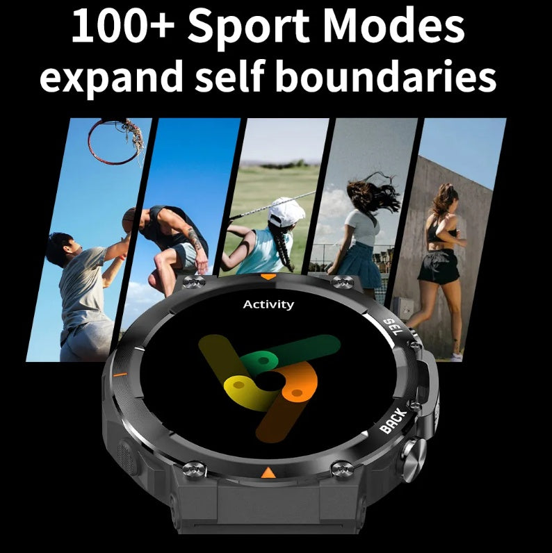 MAX18 Men Smartwatch AMOLED1.43inch Big Screen BT Calls Gesture Control AI Voice Sports Smart Watch Men Brief Boxers