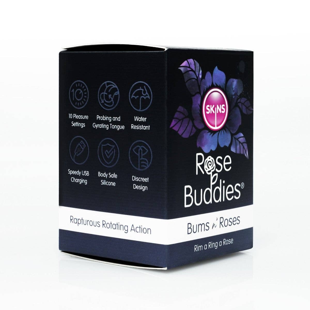 Creative Conceptions LLC - Skins Rose Buddies - The Bums N Roses Vibrating Rimming Toy Creative Conceptions LLC