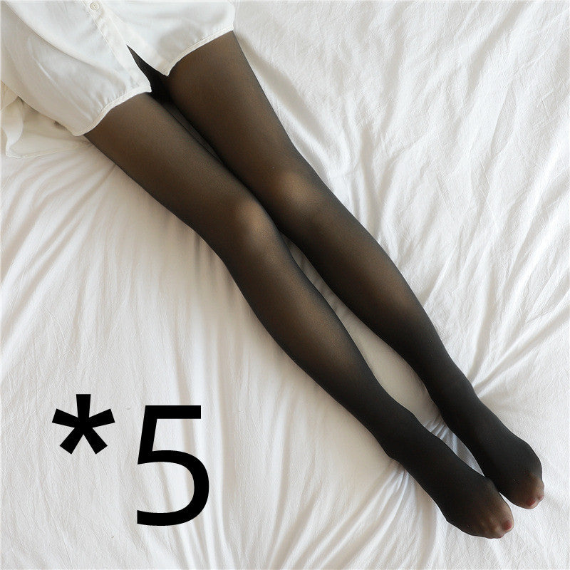 Fake Translucent Plus Size Leggings Fleece Lined Tights Fall And Winter Warm Fleece Pantyhose Women Fleece Lined Pantyhose Thermal Winter Tights Brief Boxers