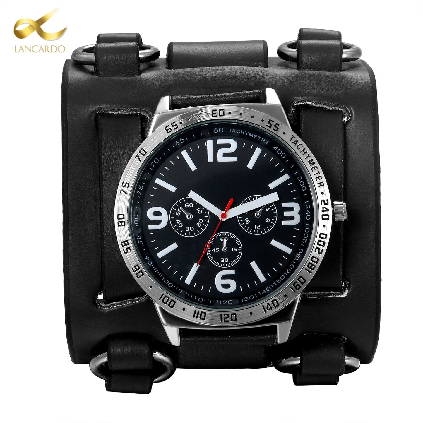 LANCARDO Christmas Luxury Business Casual Quartz Wrist Watch Man Leather Strap Relogio Masculino Watches Clock Fast Delivery