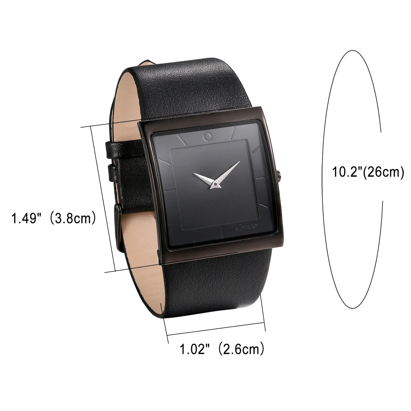 LANCARDO New Trendy Men's Top Brand Luxury Watch Relogio Masculino Clock Man's Genuine Leather Strap Male Quartz Wristwatches