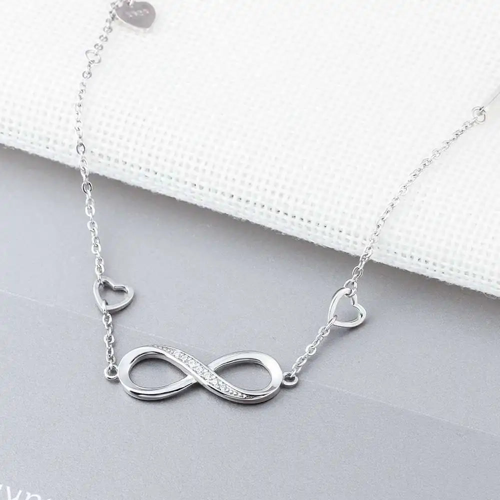 925 Sterling Silver Infinity Bracelets for Women Adjustable Friendship Bracelets & Bangles Wedding Gift Ideas Brief Boxers