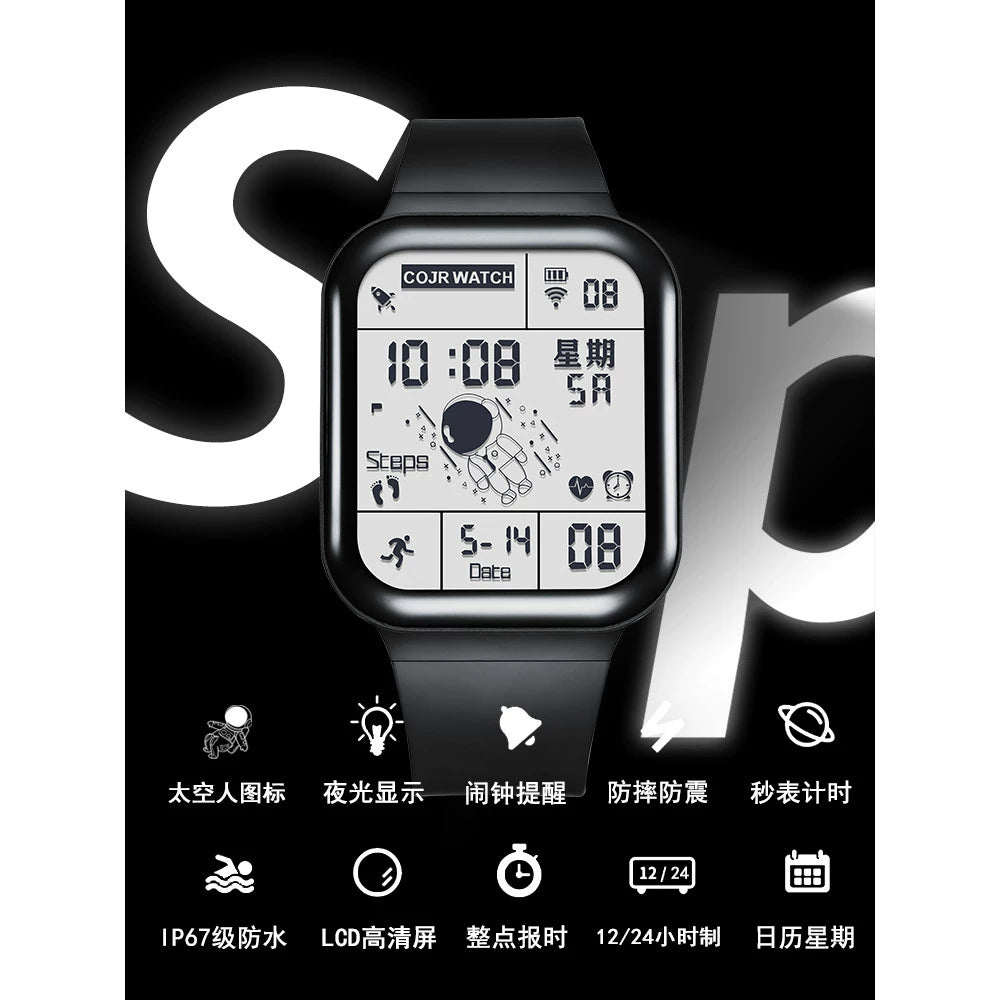 Junior High School Student Kids Boy Digital Watch Brief Boxers