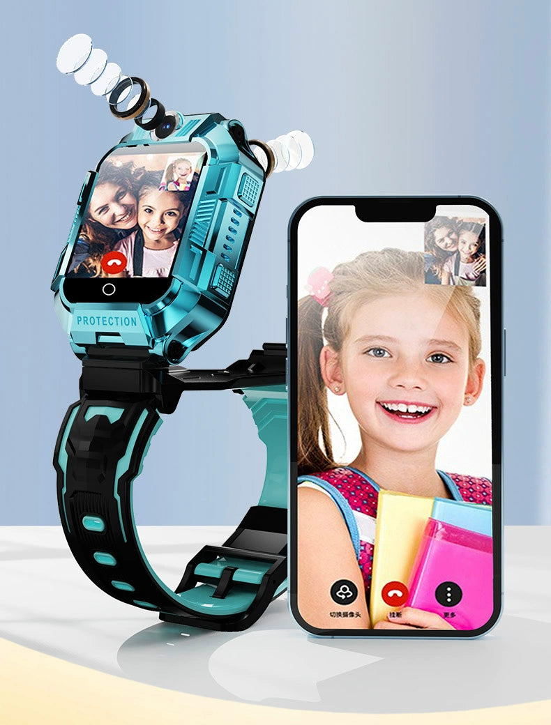 [90% Parents' Choice] Genius Children's Phone Watch Smart Watch 5G All Netcom Primary School Junior High School Students Dedicated Learning Positioning Waterproof WiFi Video Call Boys and Girls Brief Boxers