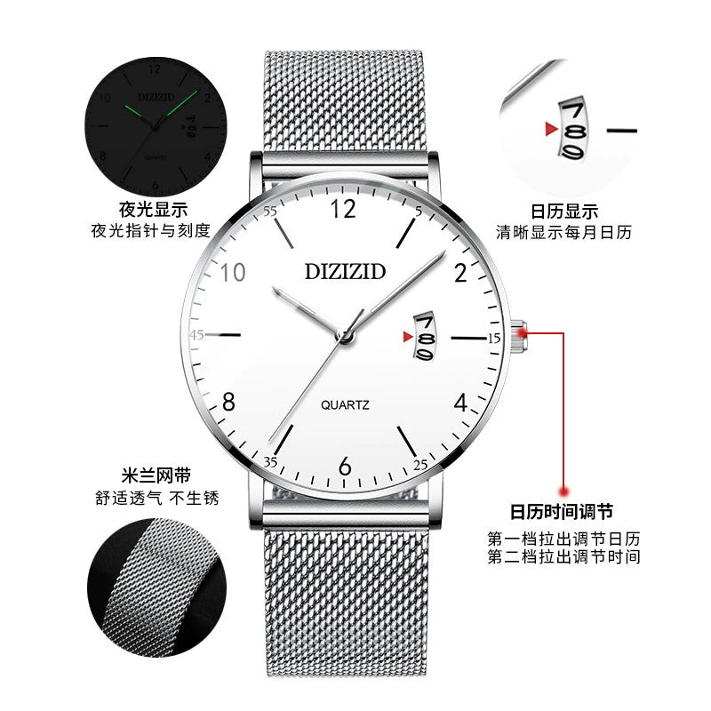 Youth Exam Men Trendy Junior High School Student Watch Brief Boxers