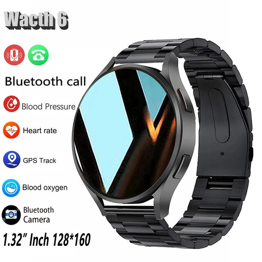 Watch 6 Business Smartwatch Men 1.32 Inch 128*160 Bluetooth Call Health Monitoring Alarm Clock Fashion Watch Women Multifunction Brief Boxers