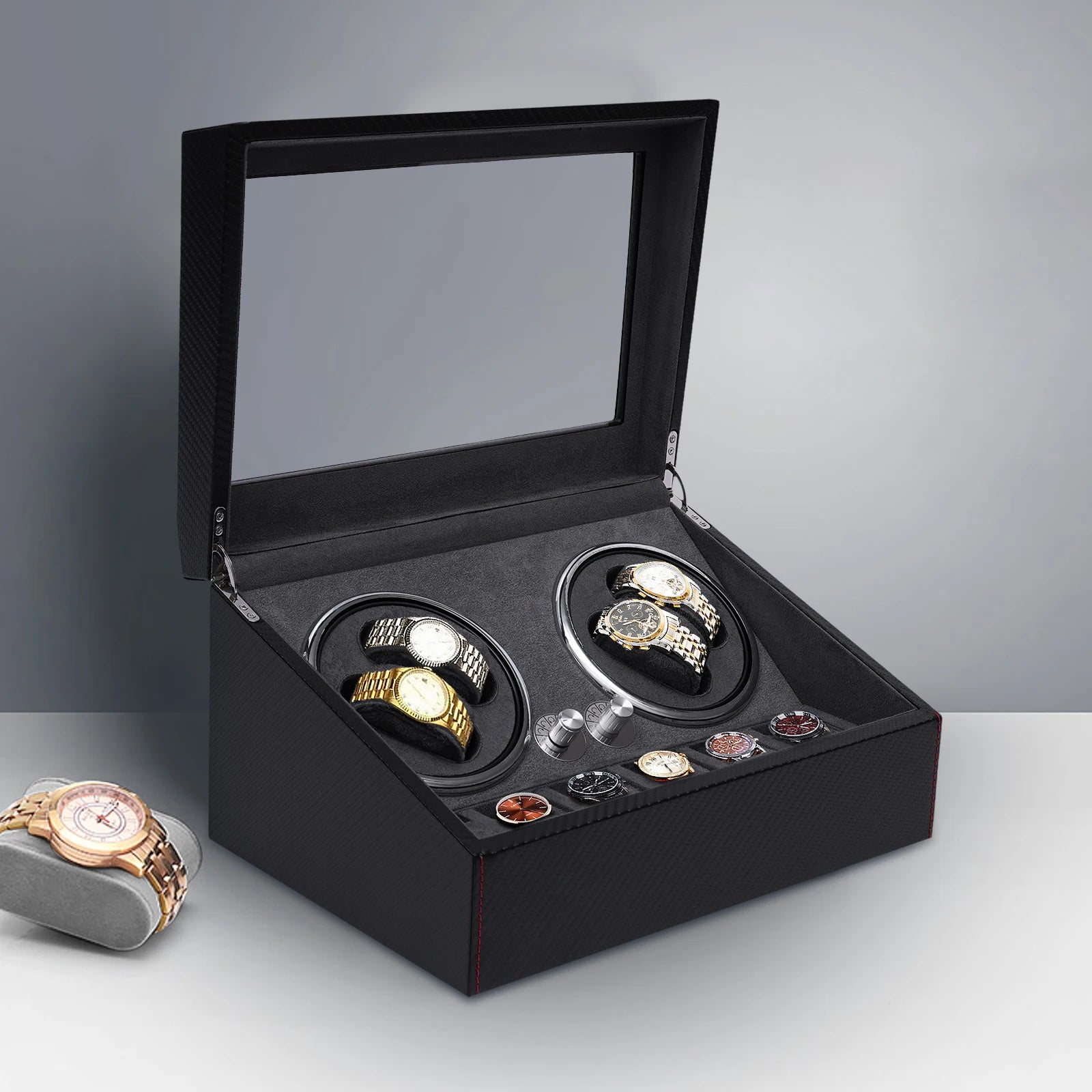 Watch Winder High Quality Automatic Watch Shaker, Silent Motor Case, Mechanical Case, Watch, Storage, Watch Jewelry Display Brief Boxers