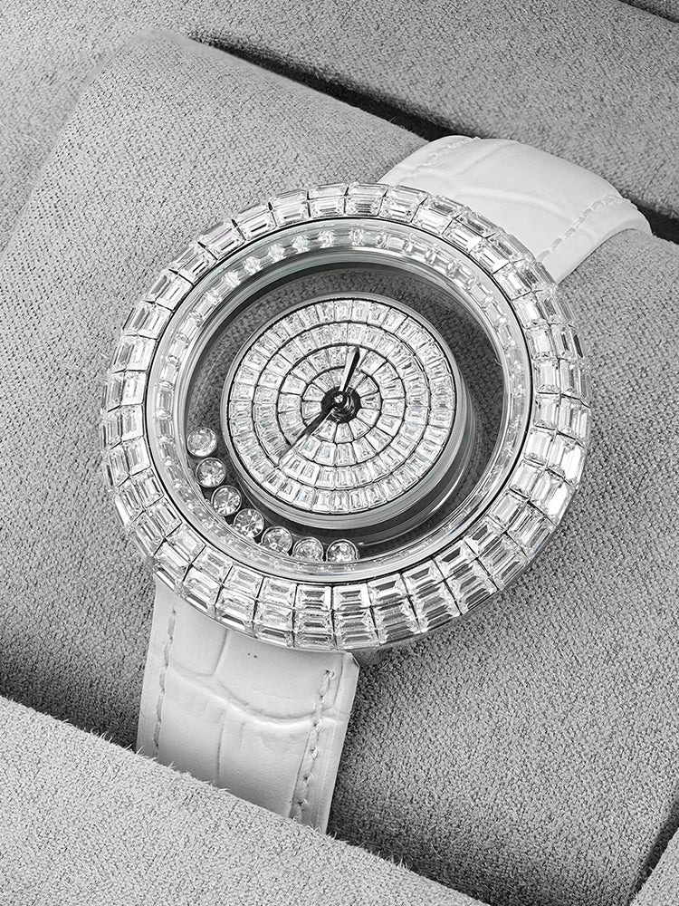 TSAR BOMBA Diamond Watch for Women Fashion Crystal Watch Quartz Wristwatch Elegant Female Bracelet New Year Ladies Gift Brief Boxers