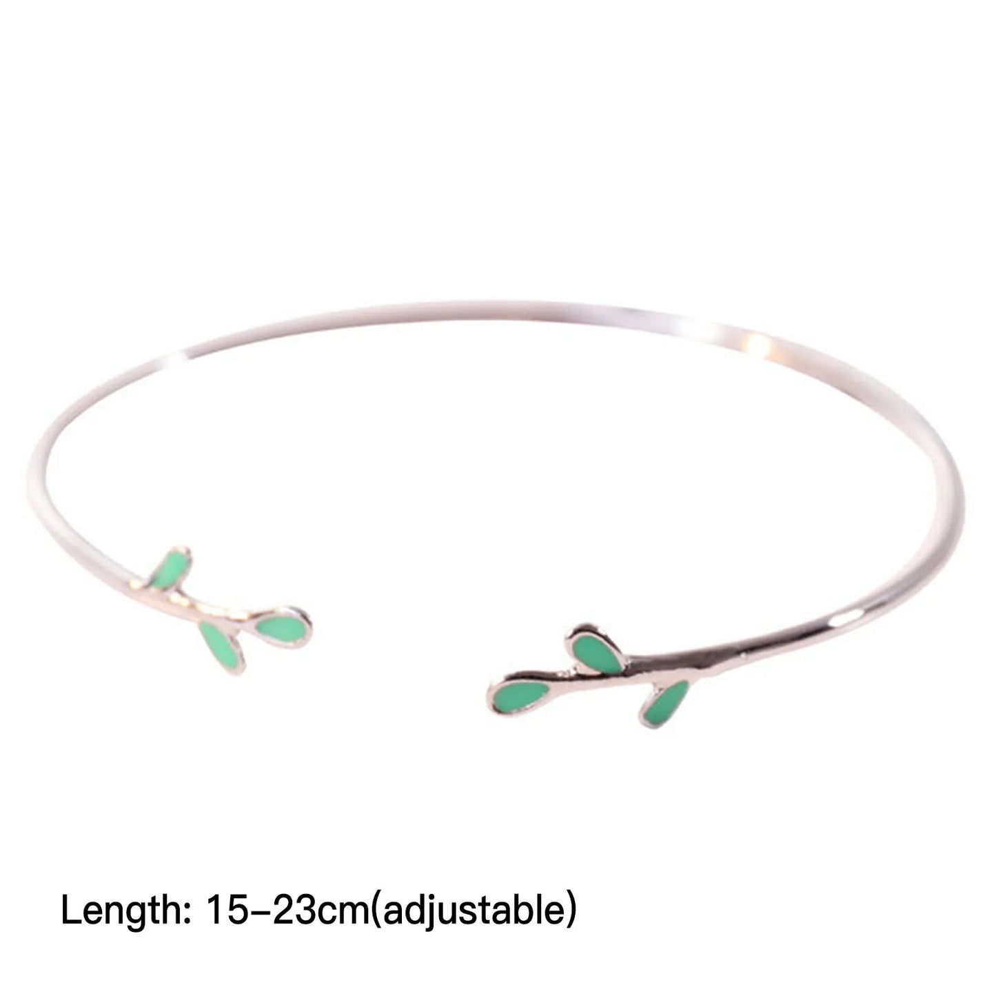 Open Cuff Leaf Bangle Bracelet Simple Elegant Leaf Bangle Bracelet for Women Girls Wedding Jewelry MIAO Brief Boxers