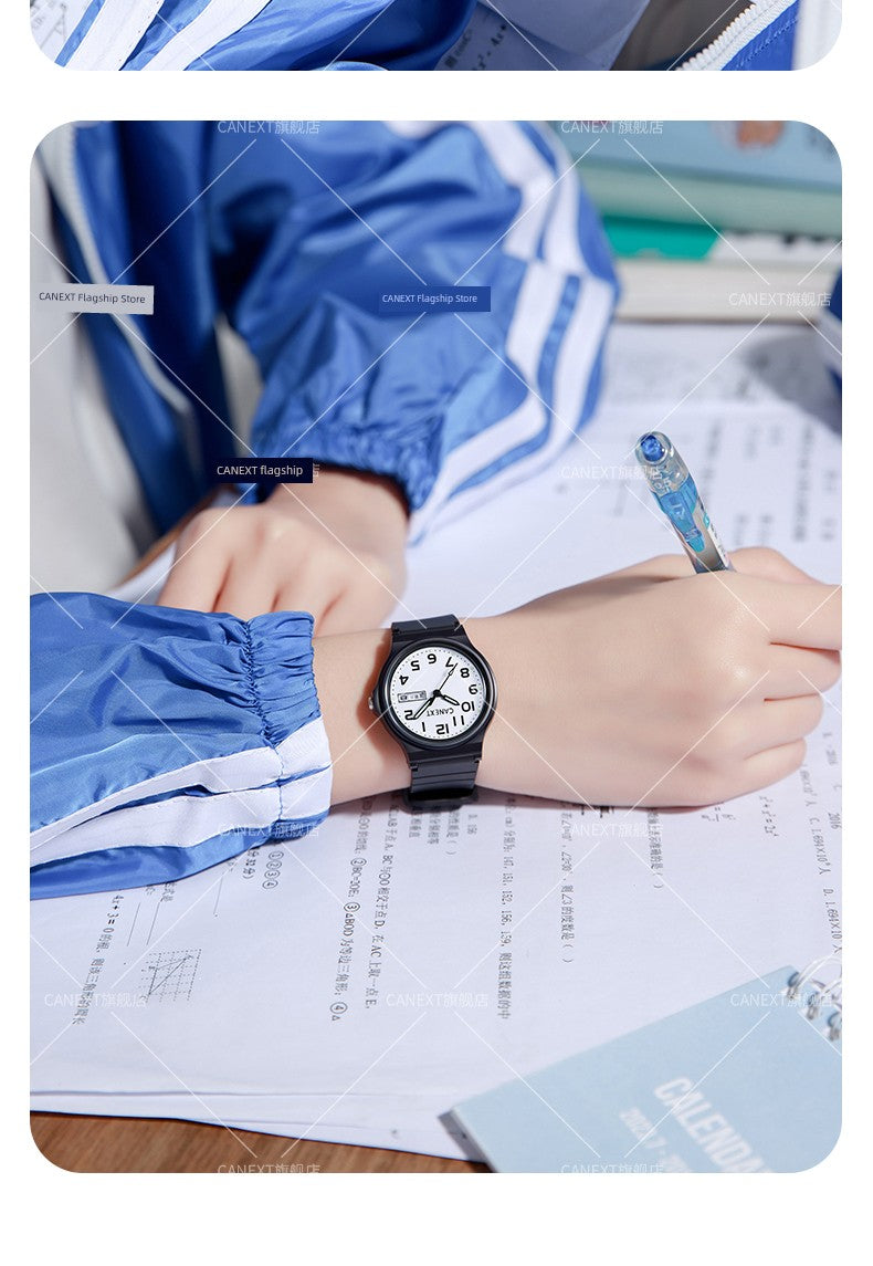 Mute Men's Kids Girls' Pointer Watch for Senior High School Entrance Examination Brief Boxers