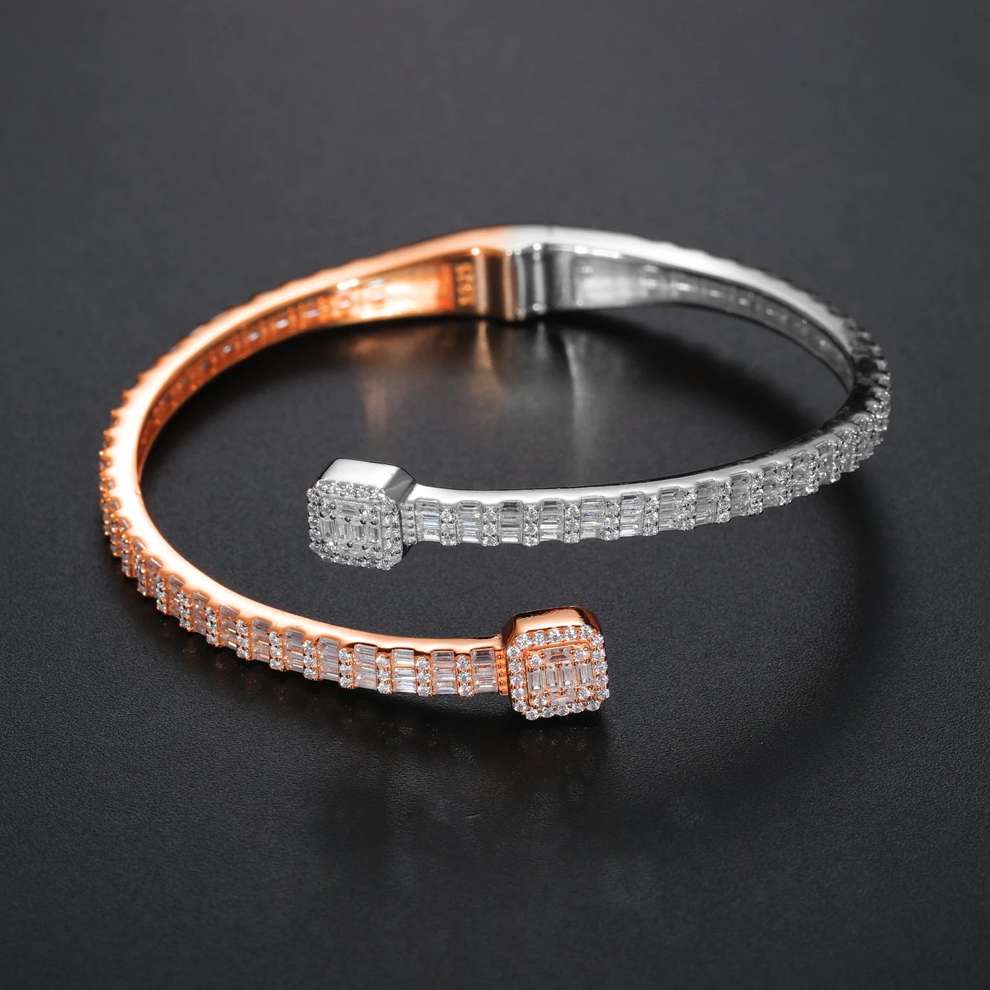 Luxury Iced Out Baguettes Moissanite Bracelets Bangles for Women Men Silver 925 Hip Hop Fine Jewelry Christmas Gifts Brief Boxers