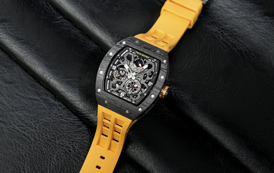 TSAR BOMBA Ceramics Mens Watch TB-8212 Luxury Automatic Mechanical Wrist watch for Men Brief Boxers