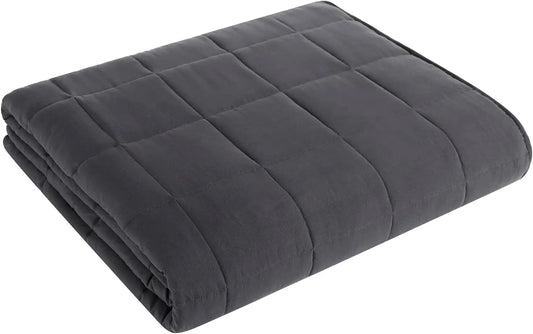 Weighted blanket extra large 20 lb 88 "x 104" cool breathable thick blanket microfiber material with glass beads