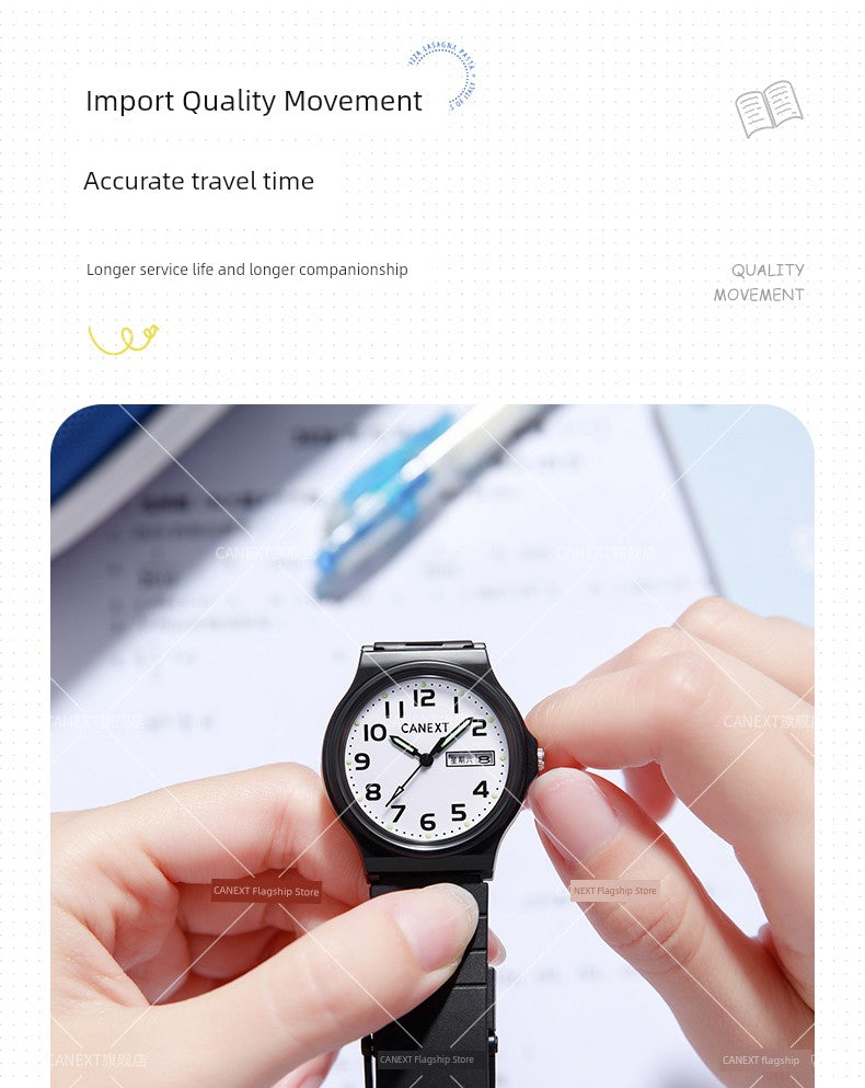 Mute Men's Kids Girls' Pointer Watch for Senior High School Entrance Examination Brief Boxers