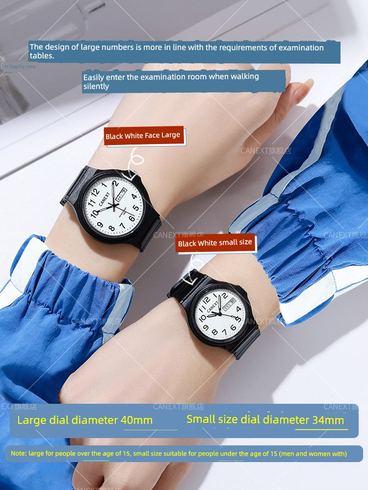 Mute Men's Kids Girls' Pointer Watch for Senior High School Entrance Examination Brief Boxers