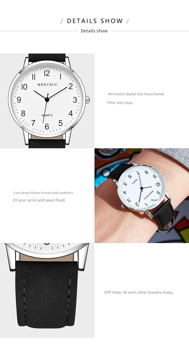 Examination Exclusive Watch Male and Female Junior High School Student Civil Servant Minimalist Mute Mechanical Digital Quartz Luminous Ordinary Brief Boxers