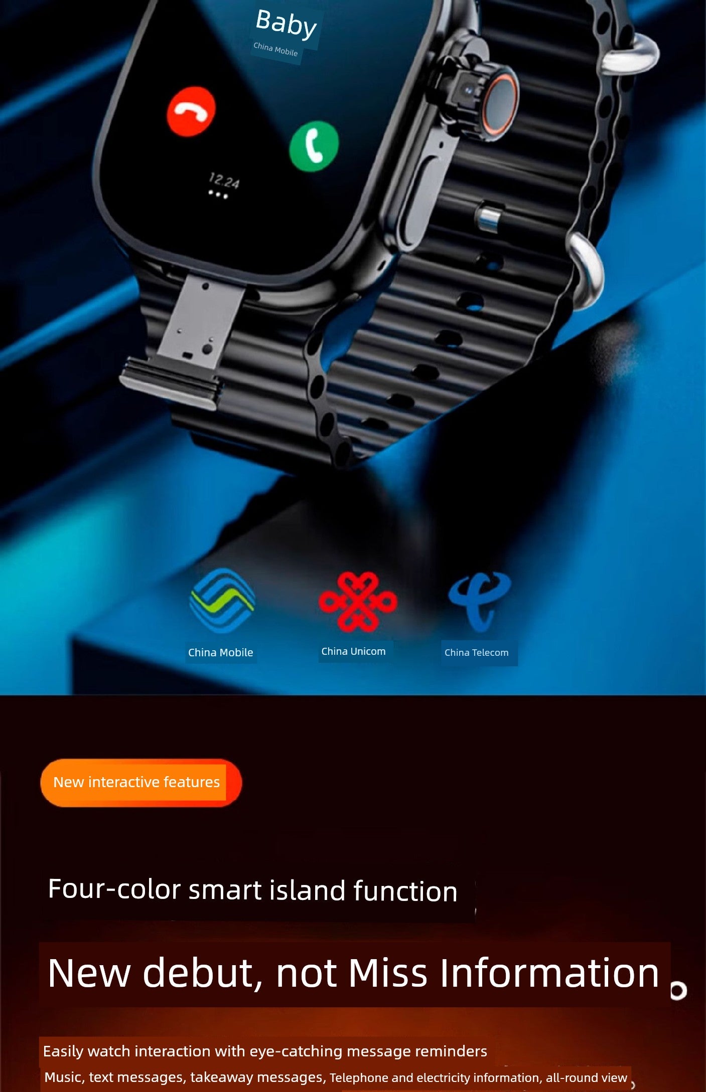 [SF Express Starts Online! Huaqiang North S10 Watch Top Edition S9 Smart Watch Card-Inserting Youth Adult Ultra4 New Arrival Watch Smart Phone Watch Cellular Edition Brief Boxers