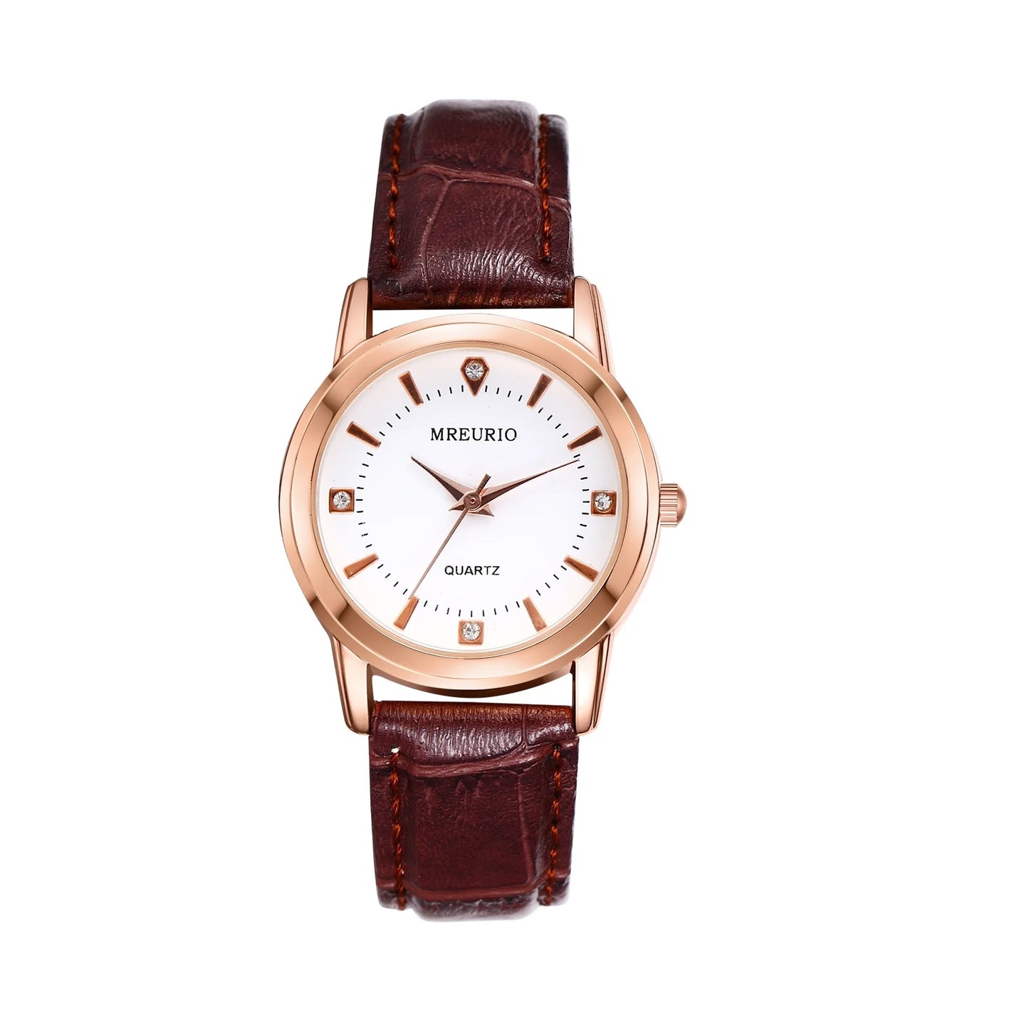 Lancardo Retro Business Classic Brown Leather Band Lovers Watch Men Women Luxury Couple Quartz Wristwatch Hours Relogio Feminino