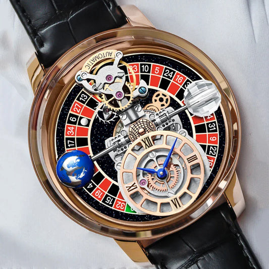 Richard New Russian Roulette Celestial Series Swiss Quartz Watch Men Astronomia Casino Las Vegas In Hand Jacob & Co Man Watches