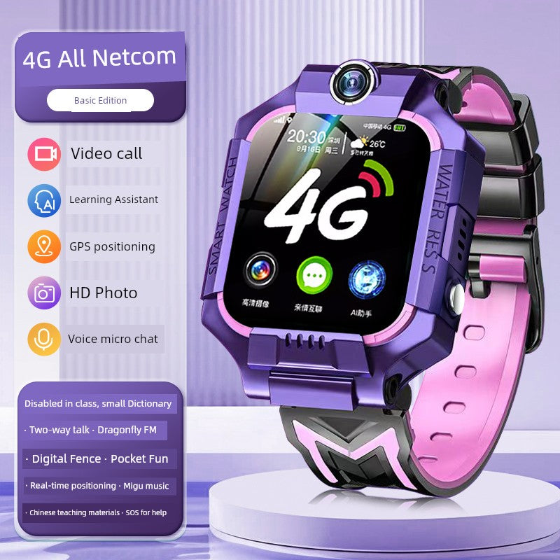 [90% Parents' Choice] Genius Children's Phone Watch Smart Watch 5G All Netcom Primary School Junior High School Students Dedicated Learning Positioning Waterproof WiFi Video Call Boys and Girls Brief Boxers