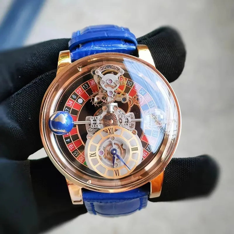 Richard New Russian Roulette Celestial Series Swiss Quartz Watch Men Astronomia Casino Las Vegas In Hand Jacob & Co Man Watches