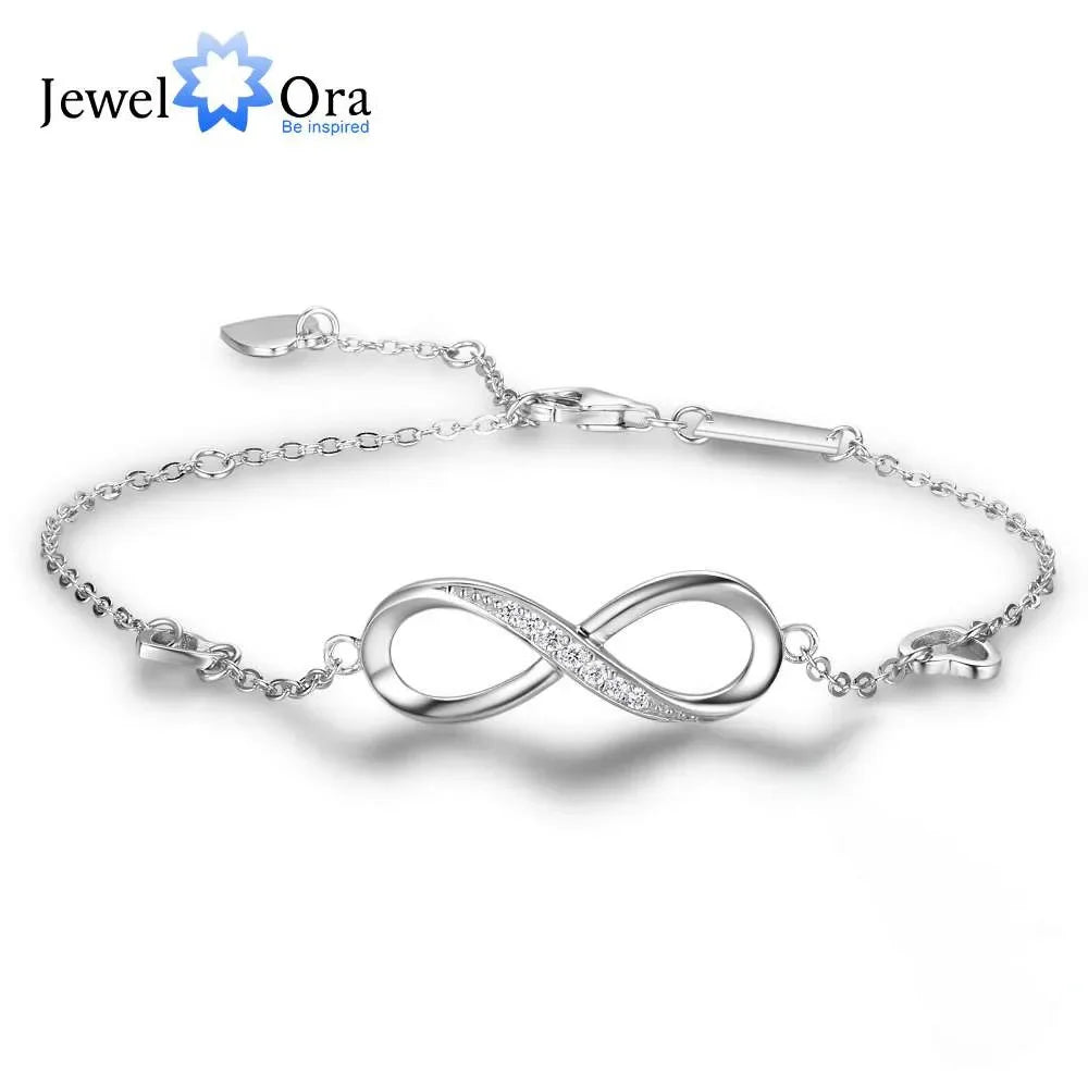 925 Sterling Silver Infinity Bracelets for Women Adjustable Friendship Bracelets & Bangles Wedding Gift Ideas Brief Boxers