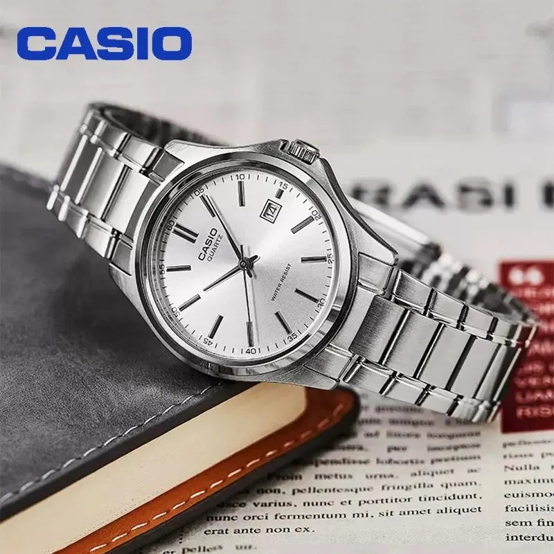 Casio MTP-1183A Women Watch Steel Belt Leather Leisure High Luxury Business Date Simple Diamond Face Quartz Watch Men Watch