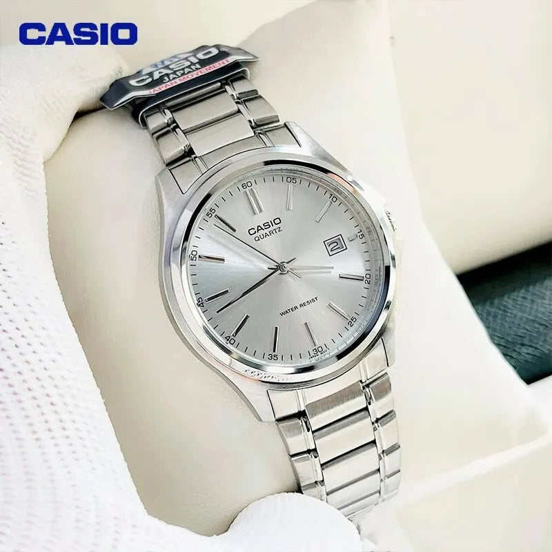 Casio MTP-1183A Women Watch Steel Belt Leather Leisure High Luxury Business Date Simple Diamond Face Quartz Watch Men Watch