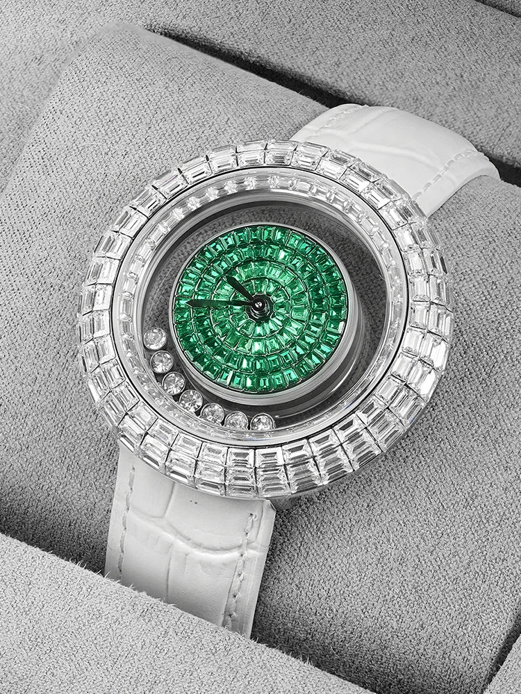 TSAR BOMBA Diamond Watch for Women Fashion Crystal Watch Quartz Wristwatch Elegant Female Bracelet New Year Ladies Gift Brief Boxers