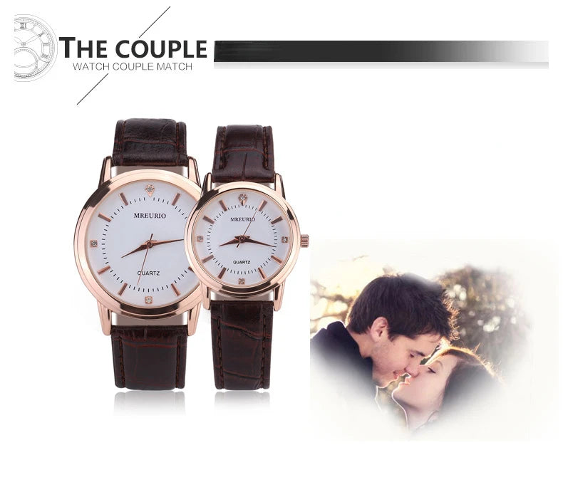 Famous Brand Explosive Couple Quartz Watch for Men Women Leather Belt Casual Fashion Wrist Watches Luxury Clock Wholesale