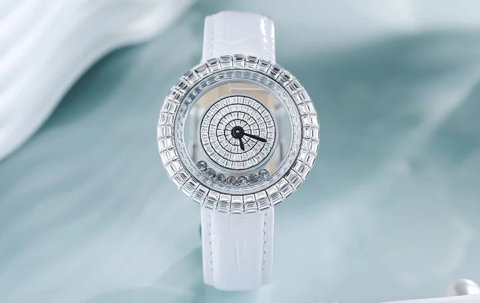 TSAR BOMBA Diamond Watch for Women Fashion Crystal Watch Quartz Wristwatch Elegant Female Bracelet New Year Ladies Gift Brief Boxers