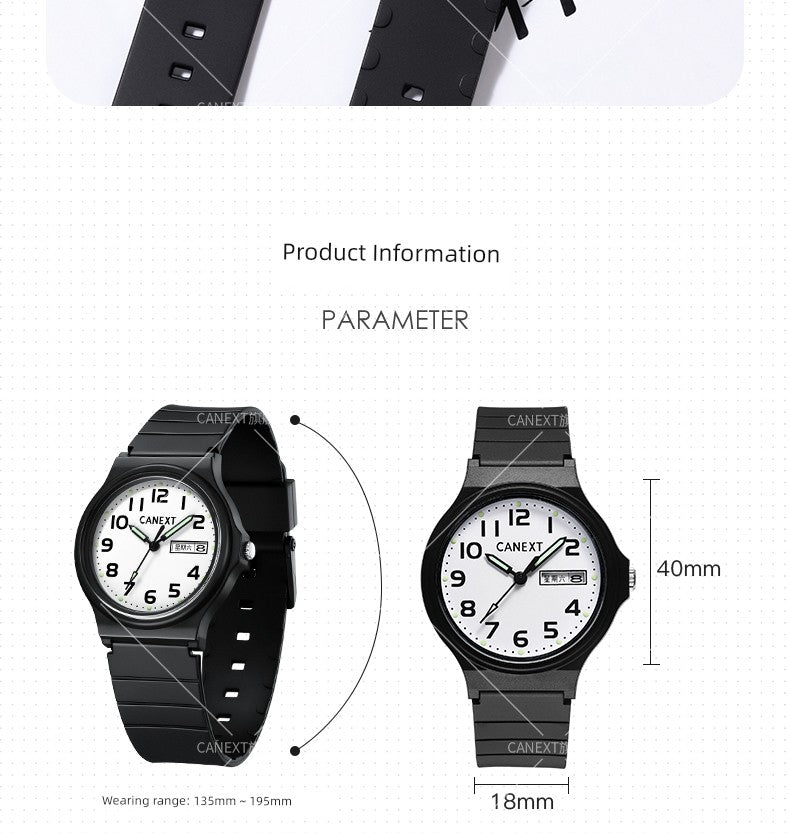 Mute Men's Kids Girls' Pointer Watch for Senior High School Entrance Examination Brief Boxers