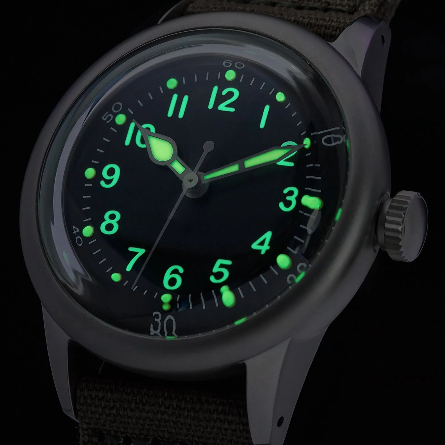 THORN A11 Titanium Watch For Men Retro Military watch NH35 Movement Automatic Sapphire crystal 200M Waterproof Wristwatch