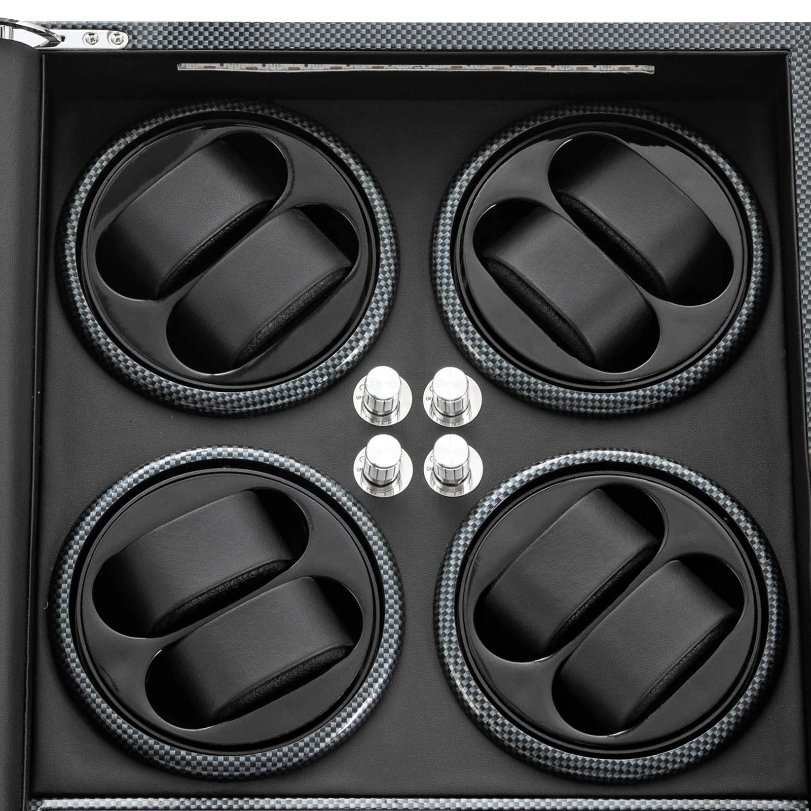 Watch Winder Soft Flexible Watch Pillows Automatic Watch Winder Box 8 Winding Spaces with Built-in Illumination Corded Electric Brief Boxers