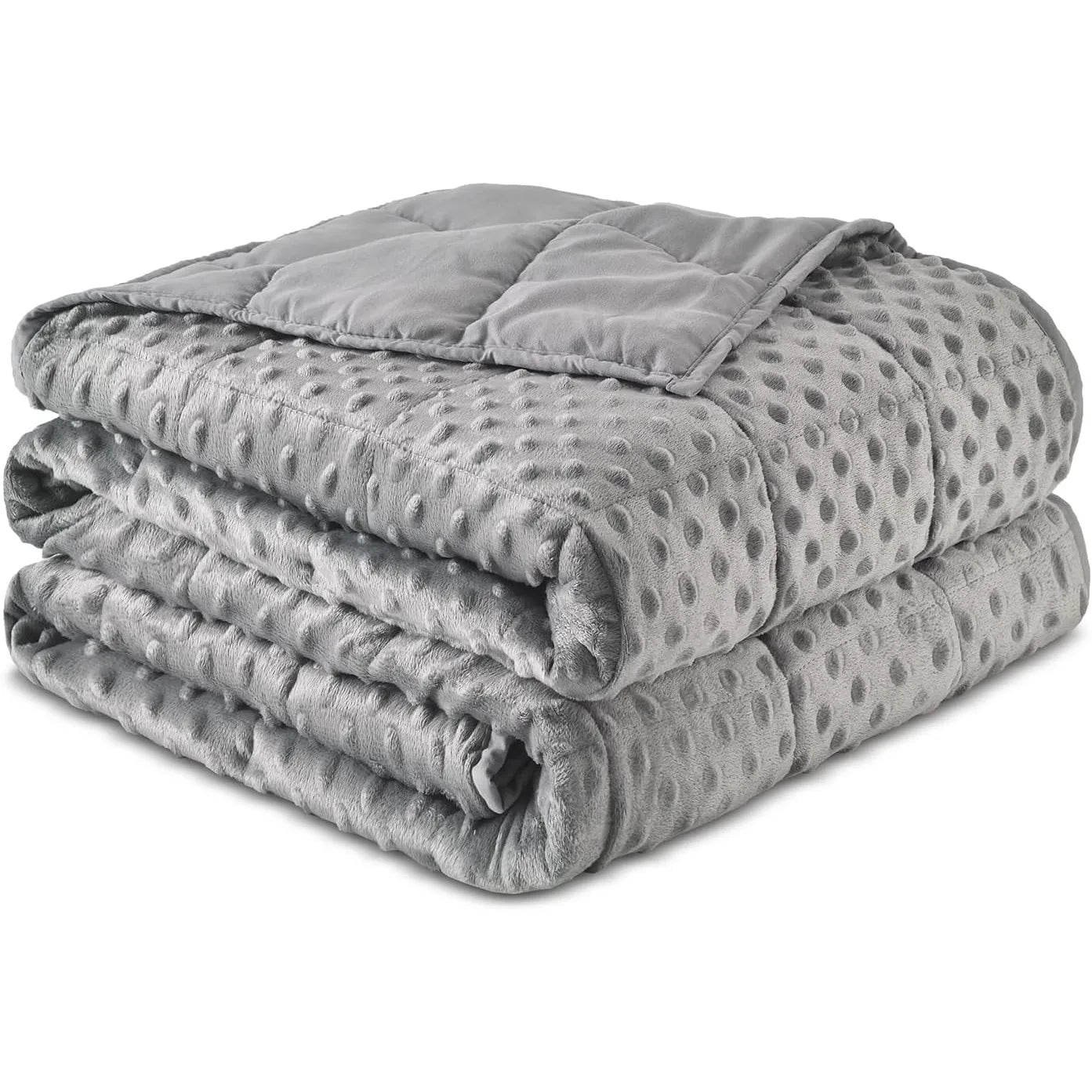 Weighted Blanket for Adults (15 lbs, 48" x 72") Soft Minky Heavy Blanket for Sleeping Perfect for 140-160 lbs