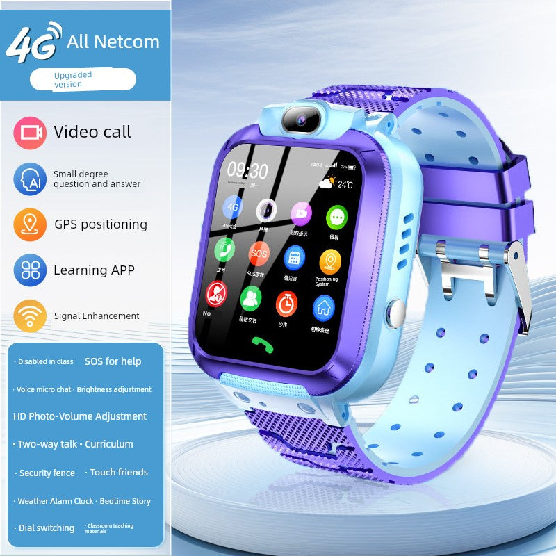 [90% Parents' Choice] Genius Children's Phone Watch Smart Watch 5G All Netcom Primary School Junior High School Students Dedicated Learning Positioning Waterproof WiFi Video Call Boys and Girls Brief Boxers