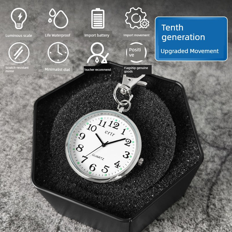 Civil Servant Examination Watch Special Carry-on Small Watch Senior High School Entrance Examination Pocket Watch Male Schoolmaster Public Entrance Examination Pointer Timing Female Brief Boxers