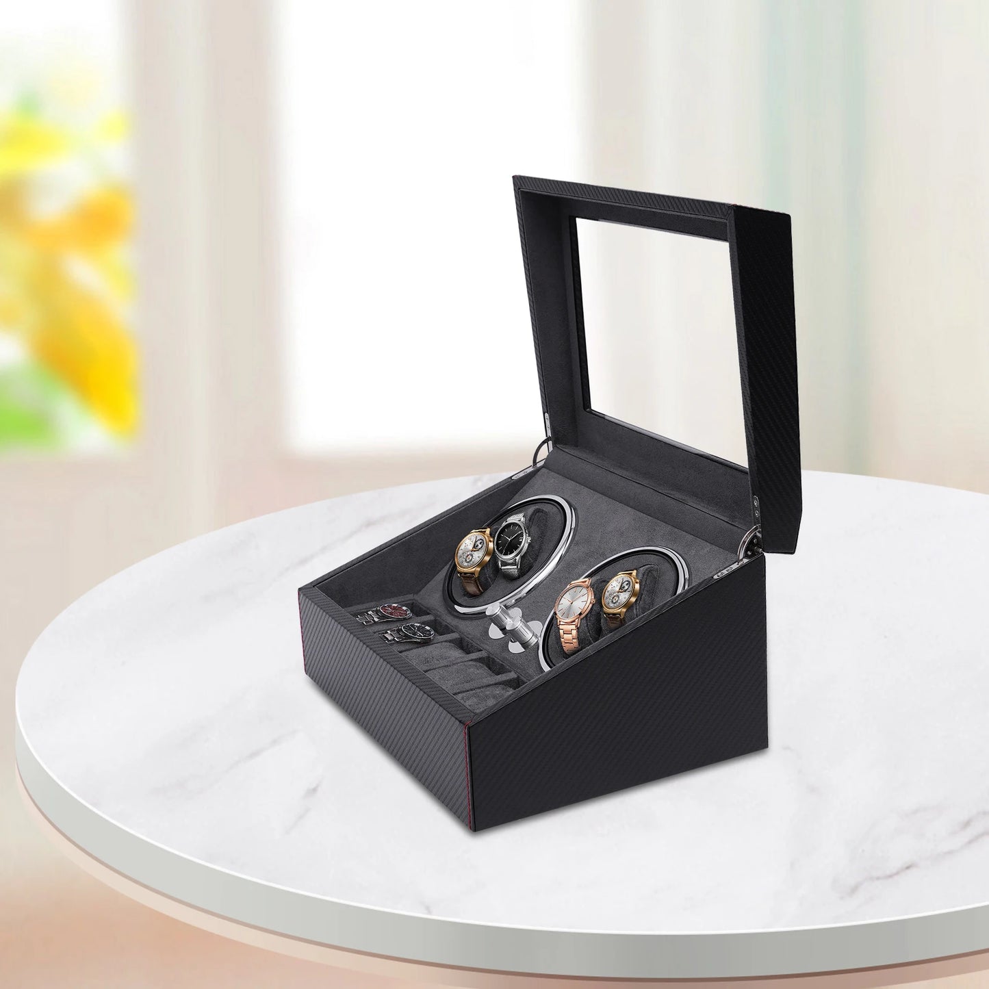 Watch Winder High Quality Automatic Watch Shaker, Silent Motor Case, Mechanical Case, Watch, Storage, Watch Jewelry Display Brief Boxers