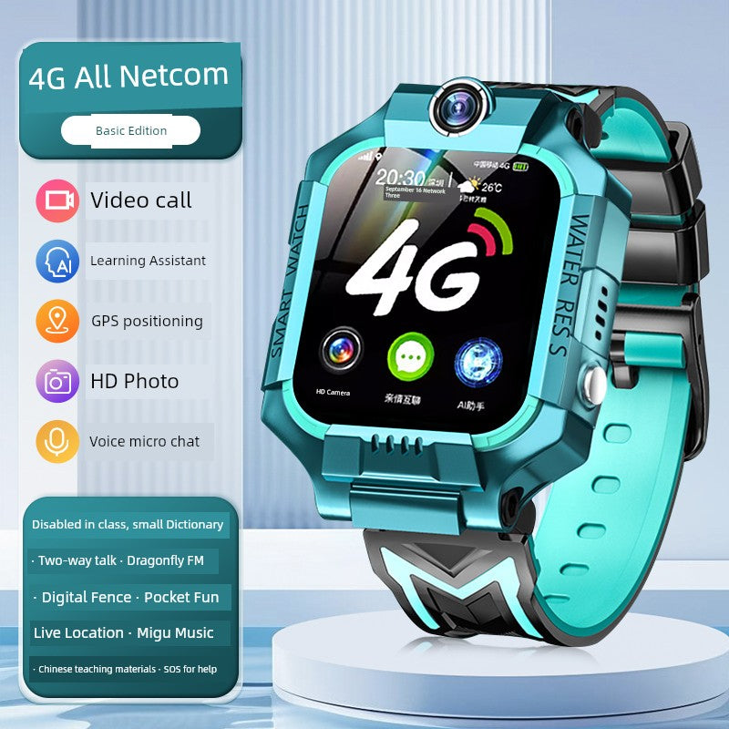 [90% Parents' Choice] Genius Children's Phone Watch Smart Watch 5G All Netcom Primary School Junior High School Students Dedicated Learning Positioning Waterproof WiFi Video Call Boys and Girls Brief Boxers